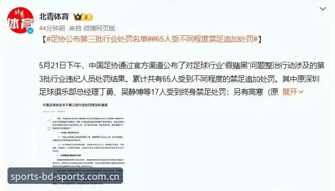 中国足协第三批禁足名单深度评测：65人受罚背后的行业乱象与整治信号